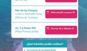 CONTIN�A EL OPERATIVO DE DOCUMENTACI�N EN VILLA GESELL